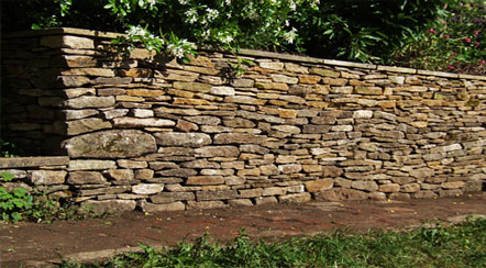 Wet - stone wall
